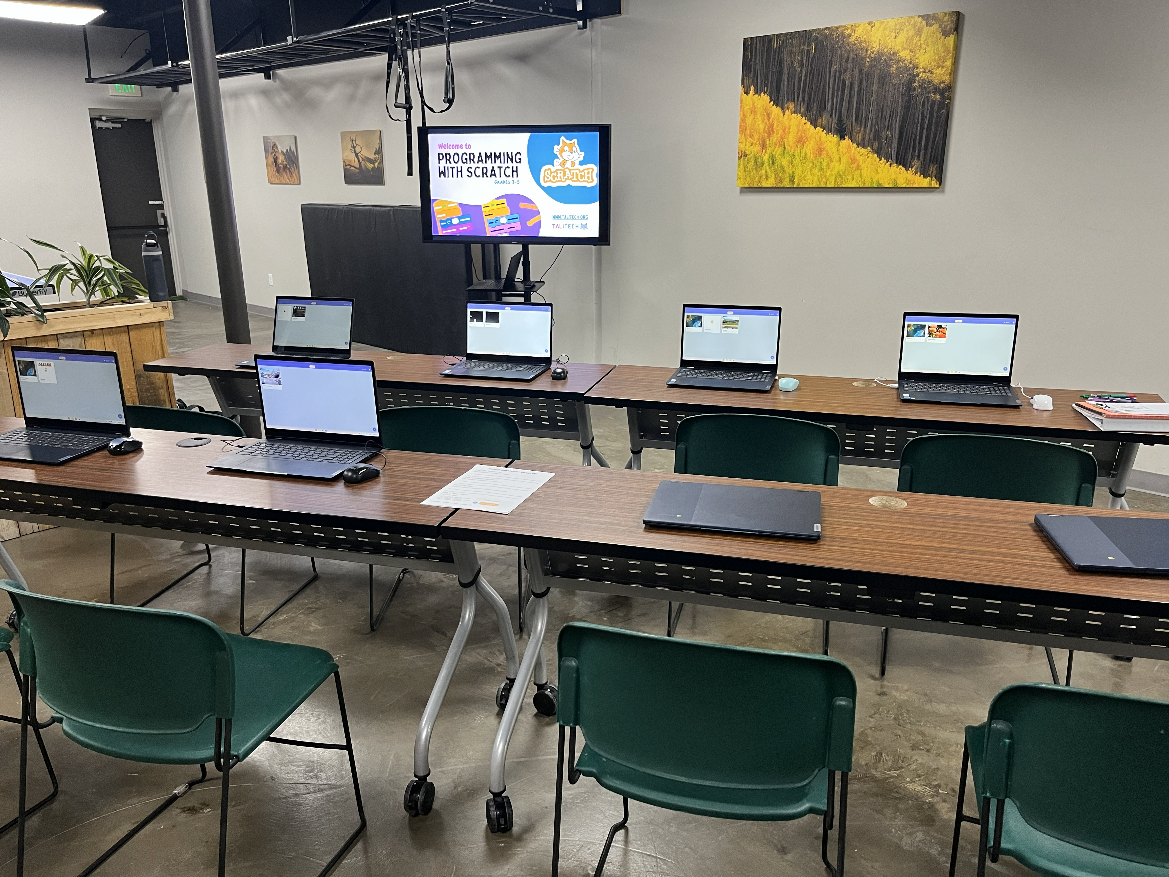 Classroom with chromebooks