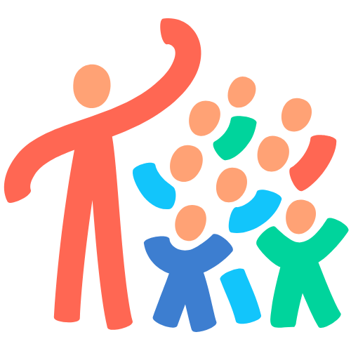 Happy community figures