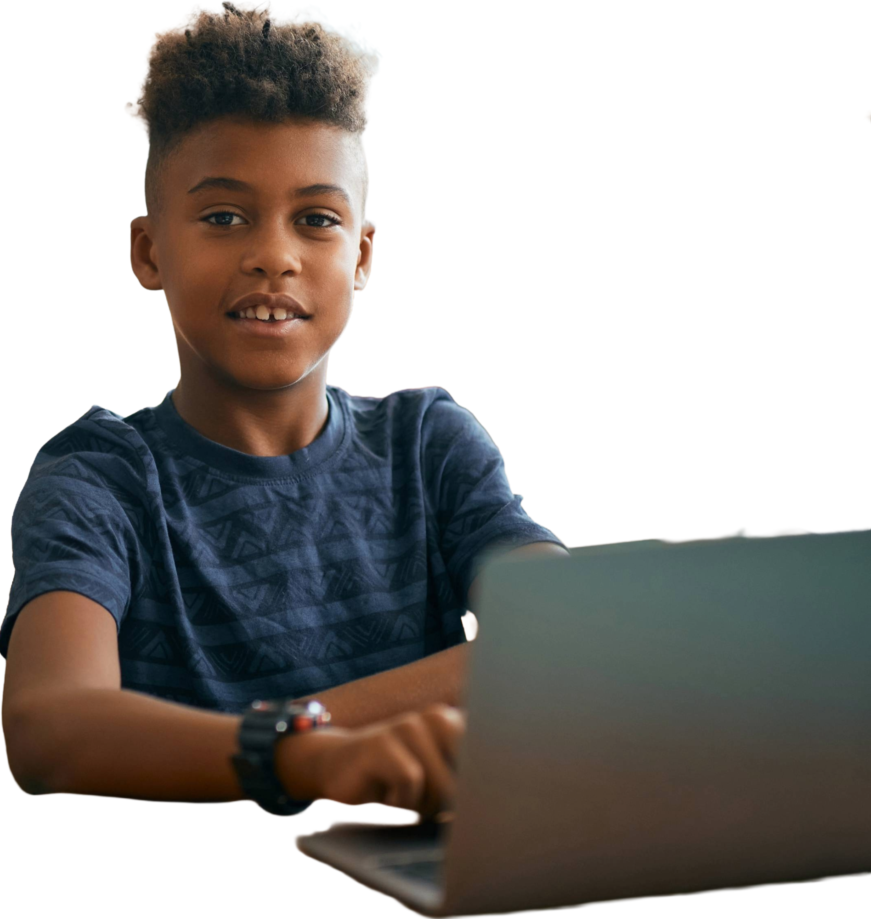Student creating technology